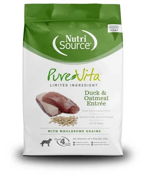 25 Lb Nutrisource Purevita  Duck & Oatmeal Dog Food - Health/First Aid